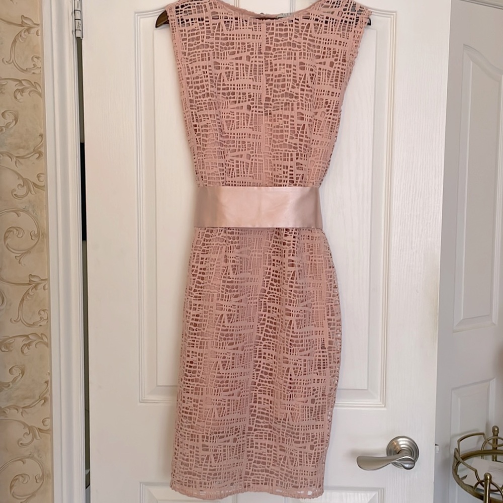 ELLE Pink Lace Dress